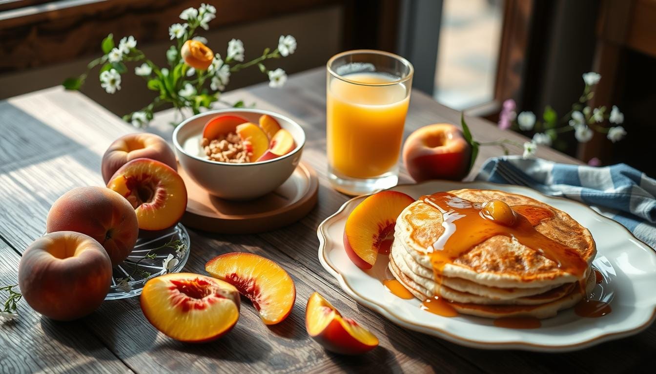 peach breakfast