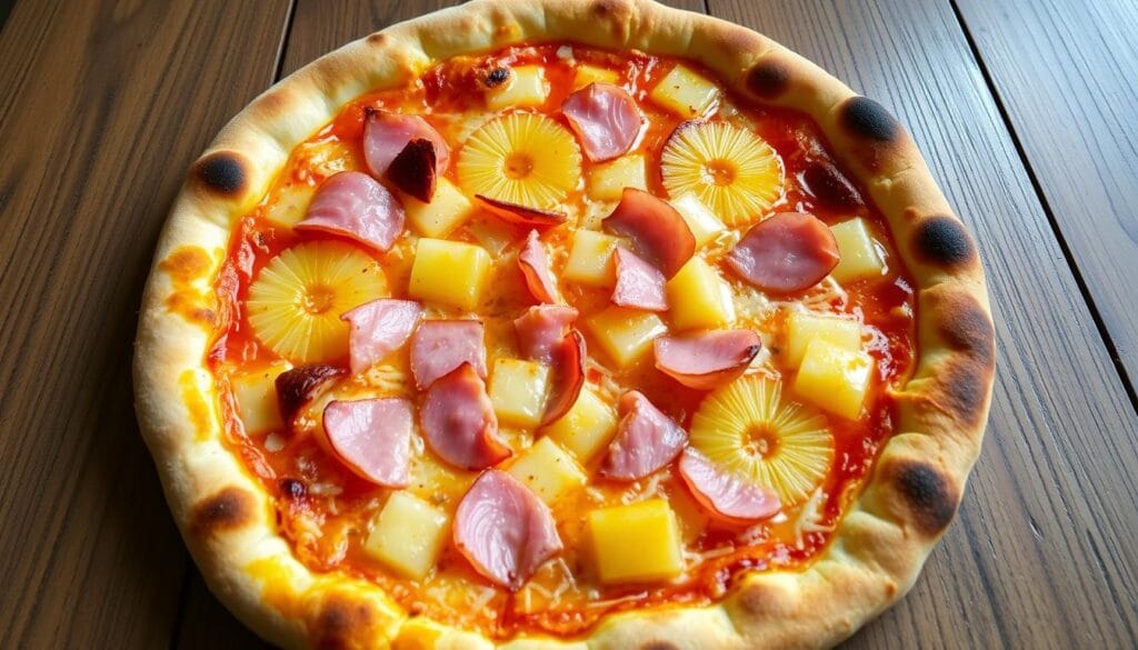 pineapple and ham pizza