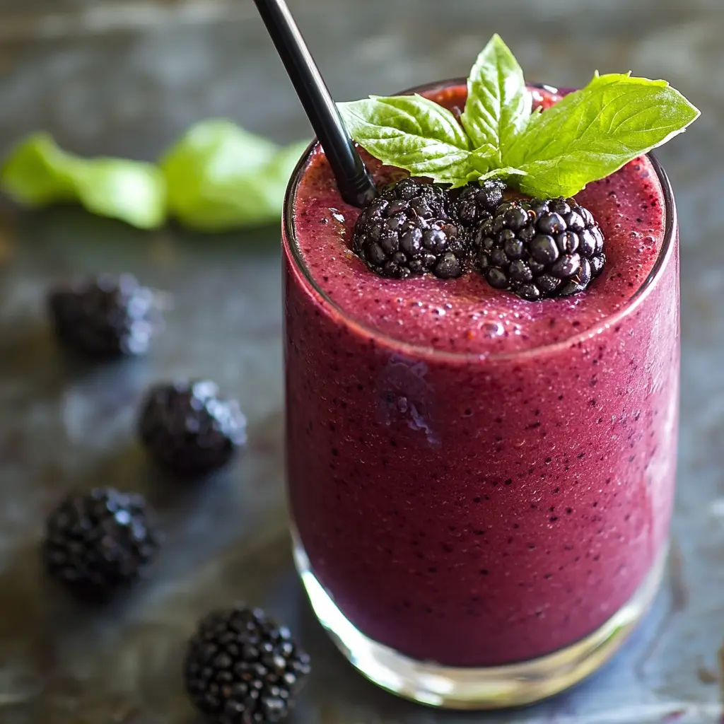 Black Cherry and Blackberry Smoothie Recipe