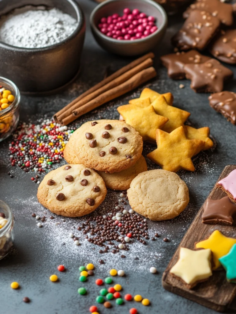 Colorful Ingredients in Cookie Recipes